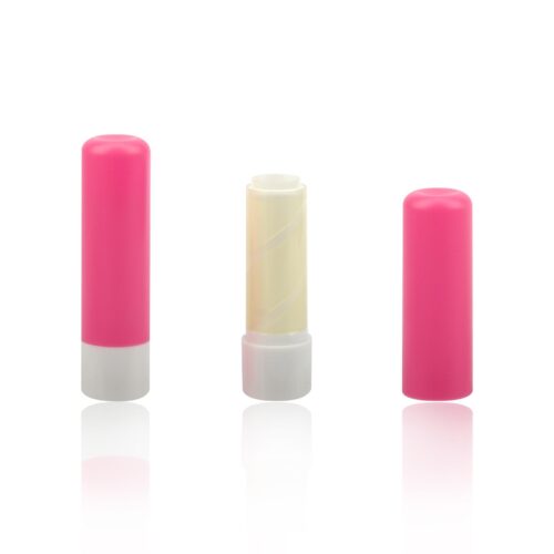 Wholesale Custom Color Round Empty Plastic Chapstick Lipstick Case Lip Balm Packaging Container - LB052