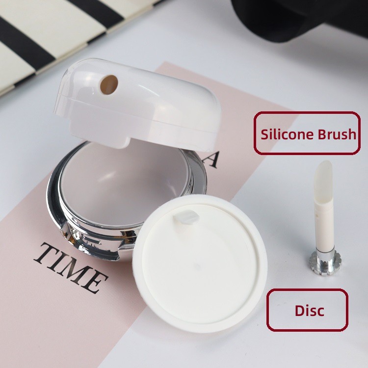 New Style 12g Lip Balm Jar Lip Mud Mask Container Silicone Brush Applicator Blusher Box With Mirror Lipstick Freeze Empty Bottle - LB1233 - Image 6