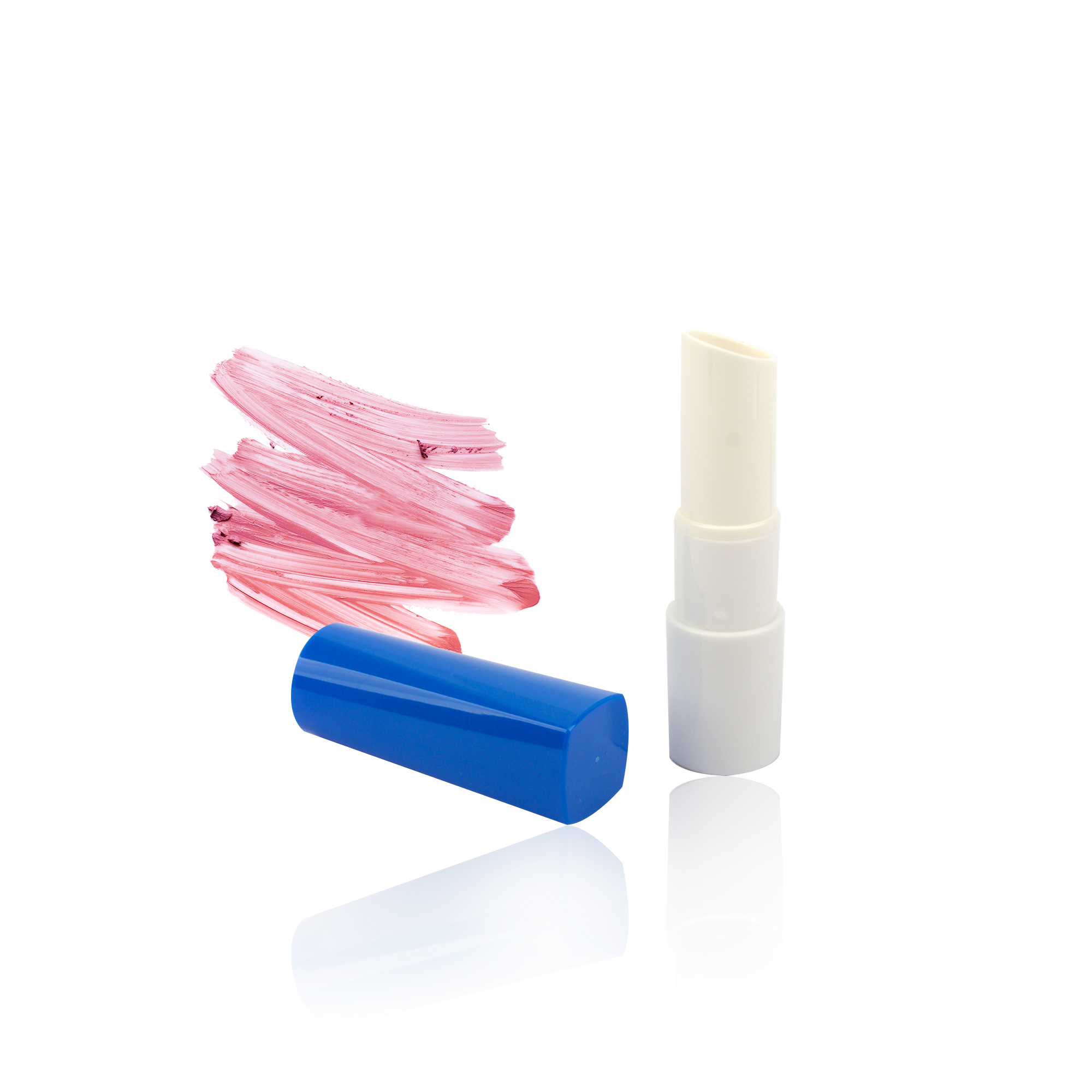 Unique 3g 3.5g Filling Blue White Lip Balm Packaging Lip Scrub Tube Small Square Top Round Lipstick Bottle Logo Customization - LB151 - Image 5