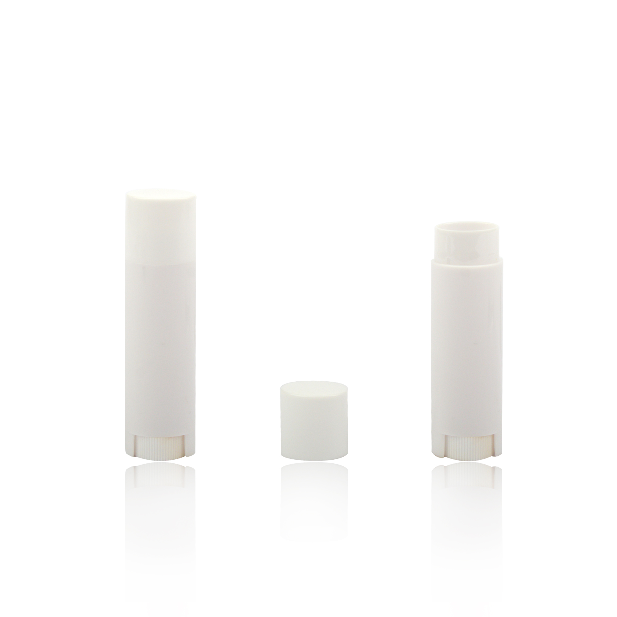 Hote Sale Simple 5g Oval Lip Balm Tube Packaging in White PP Material Plastic Small Deodorant Lipstick Container Direct Filling - LB152 - Image 3
