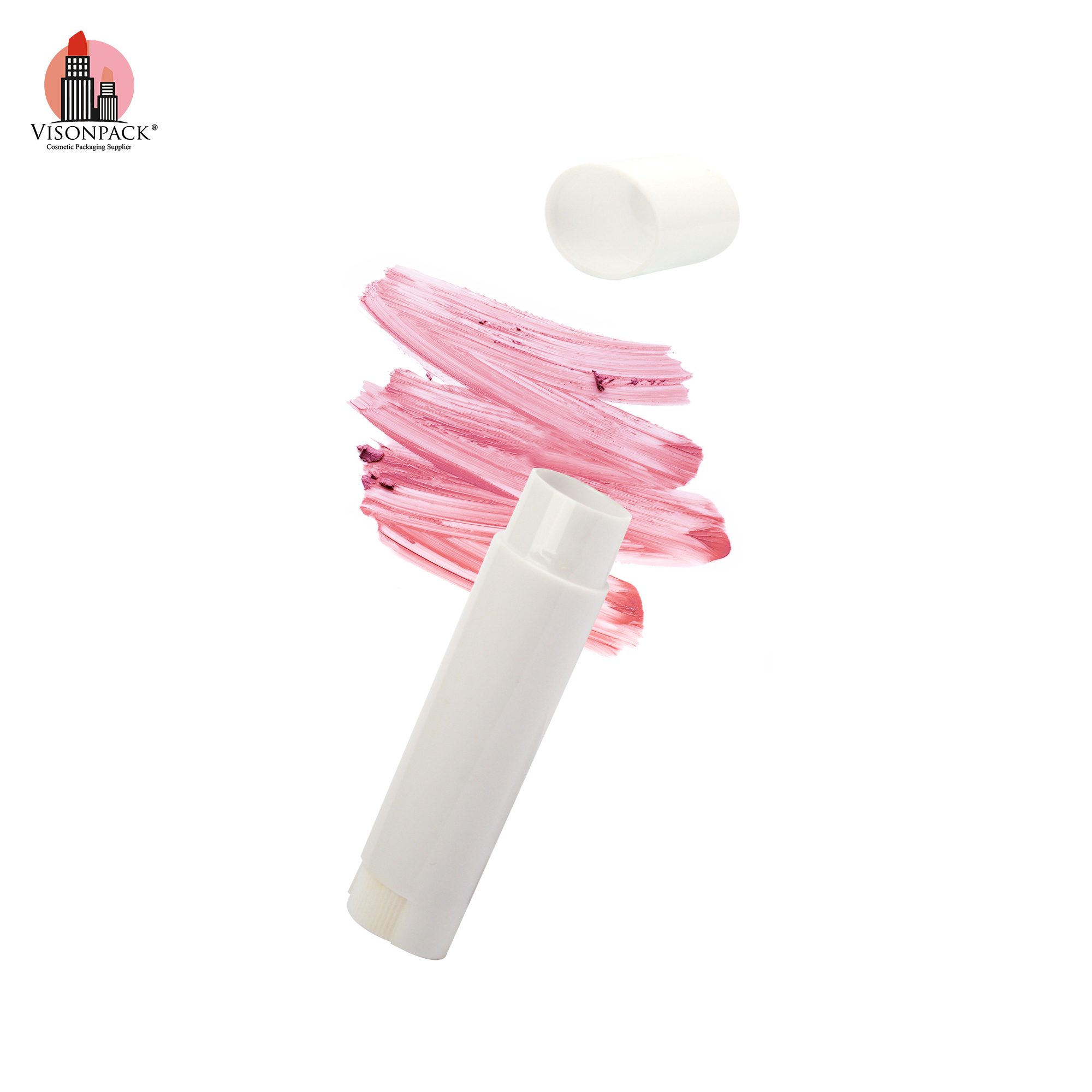 Hote Sale Simple 5g Oval Lip Balm Tube Packaging in White PP Material Plastic Small Deodorant Lipstick Container Direct Filling - LB152 - Image 5