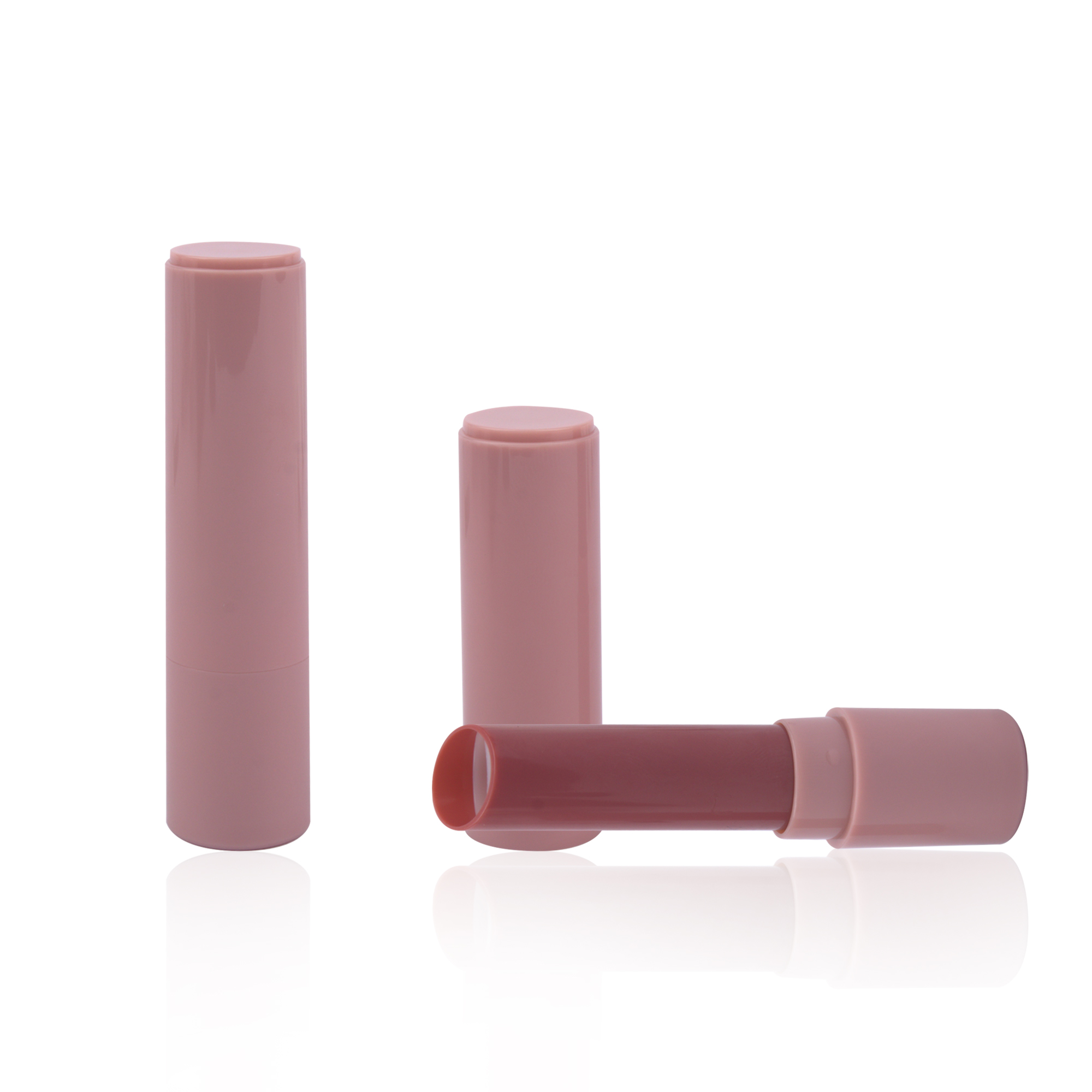Simply Design 3g Empty Round Lipstick Case Lip Balm Chapstick Tube Packaging White Custom Color Logo - LB208 - Image 2