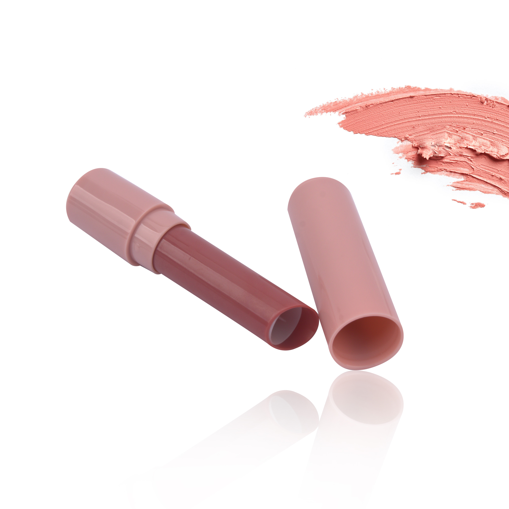 Simply Design 3g Empty Round Lipstick Case Lip Balm Chapstick Tube Packaging White Custom Color Logo - LB208 - Image 3