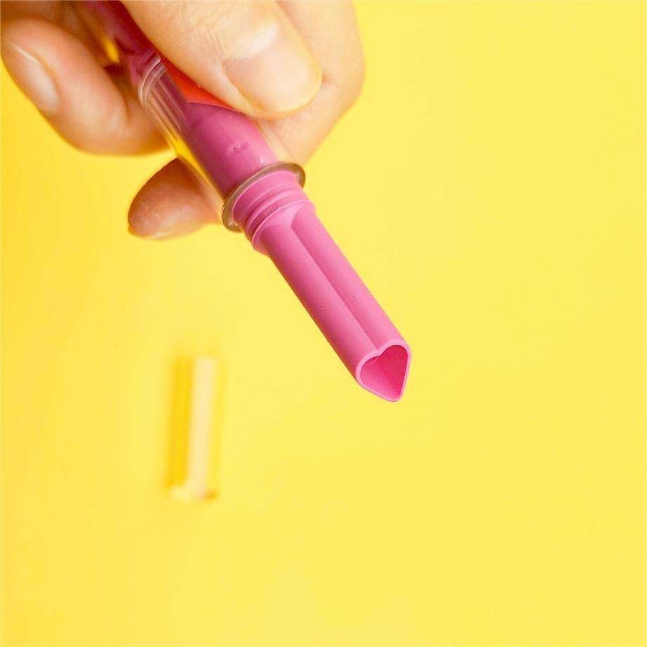 Cute Custom Empty Heart Shape Push Press Lip Plumper Lip Gloss Balm Lipstick Pen Packaging - LB904 - Image 3