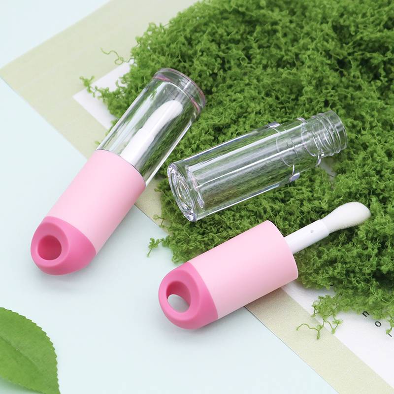 Custom 4ml 8ml Cute Fat Round Shape Lip Gloss Lip Oil Bottle Container Packaging With Key Chain - LG1367/LG1367B - Image 4