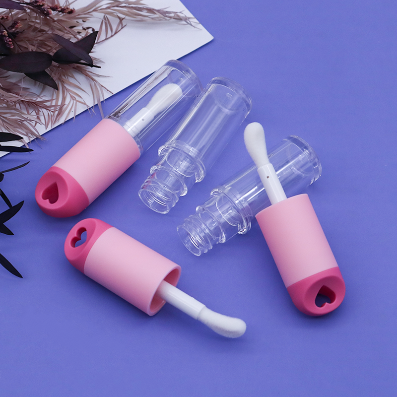 Custom 4ml 8ml Cute Fat Round Shape Lip Gloss Lip Oil Bottle Container Packaging With Key Chain - LG1367/LG1367B - Image 3