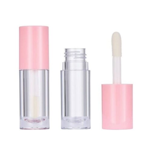 Hot Selling Empty Round Cylinder Plump Lip Gloss Lip Oil Bottle Packaging 5ml With Big Brush Applicator - LG1747