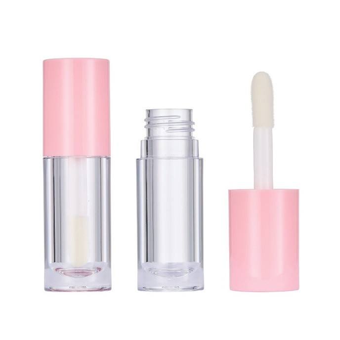 Hot Selling Empty Round Cylinder Plump Lip Gloss Lip Oil Bottle Packaging 5ml With Big Brush Applicator - LG1747
