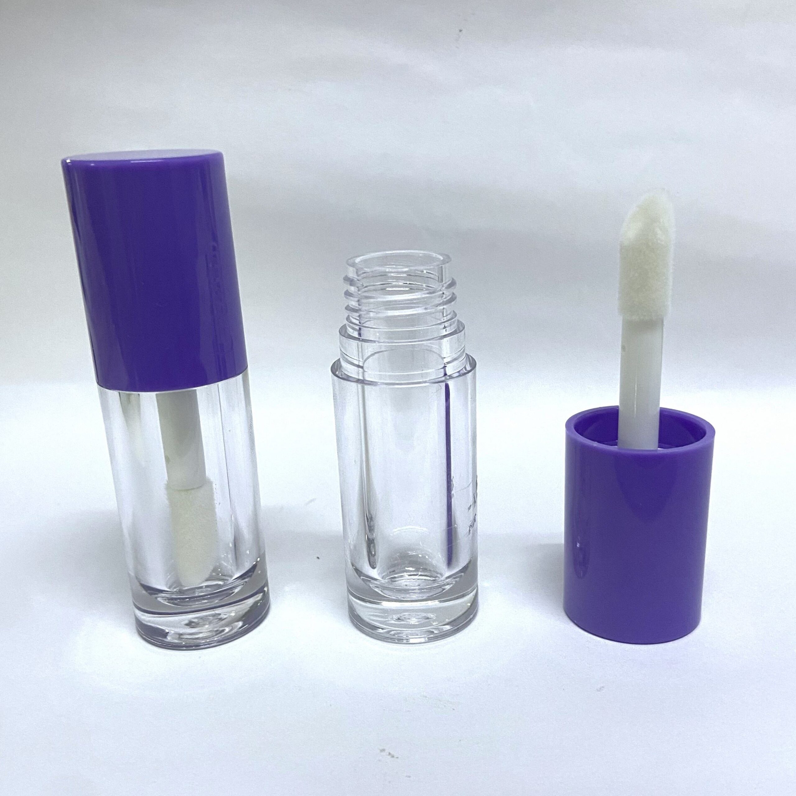 Hot Selling Empty Round Cylinder Plump Lip Gloss Lip Oil Bottle Packaging 5ml With Big Brush Applicator - LG1747 - Image 4