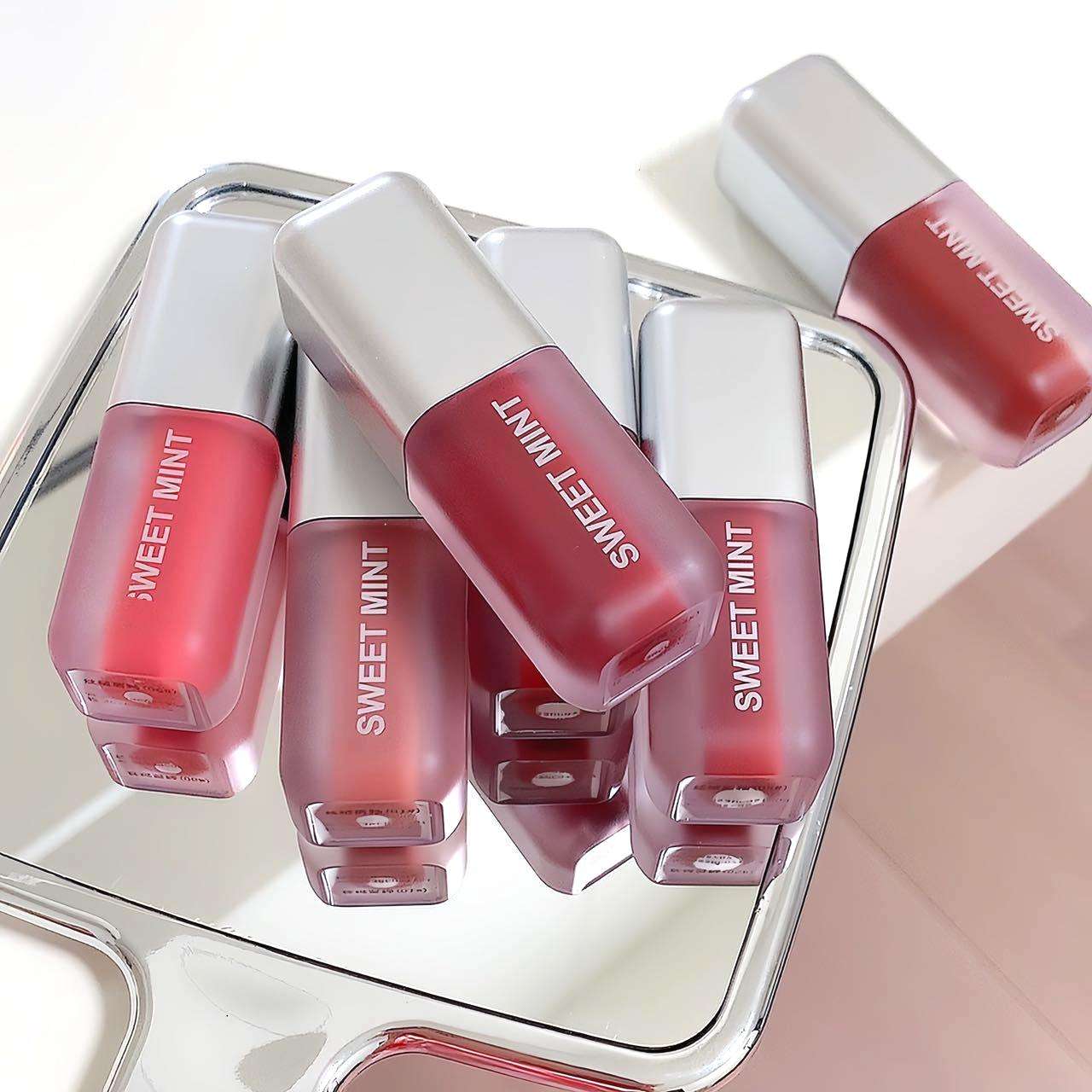 Custom Color 5ml Fat Square Transparent Lip Gloss Packaging Lip Oil Bottle With Big Brush Applicator - LG2290 - Image 2