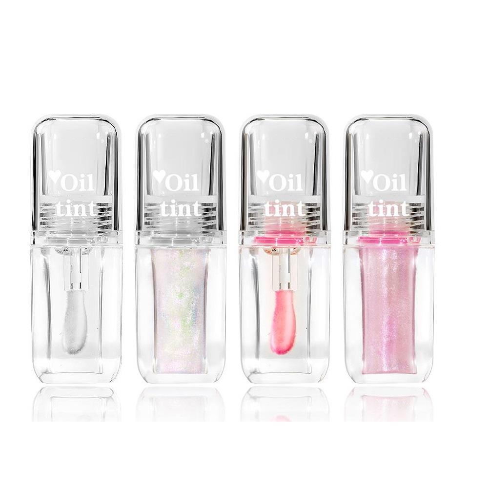 Custom Color 5ml Fat Square Transparent Lip Gloss Packaging Lip Oil Bottle With Big Brush Applicator - LG2290 - Image 5