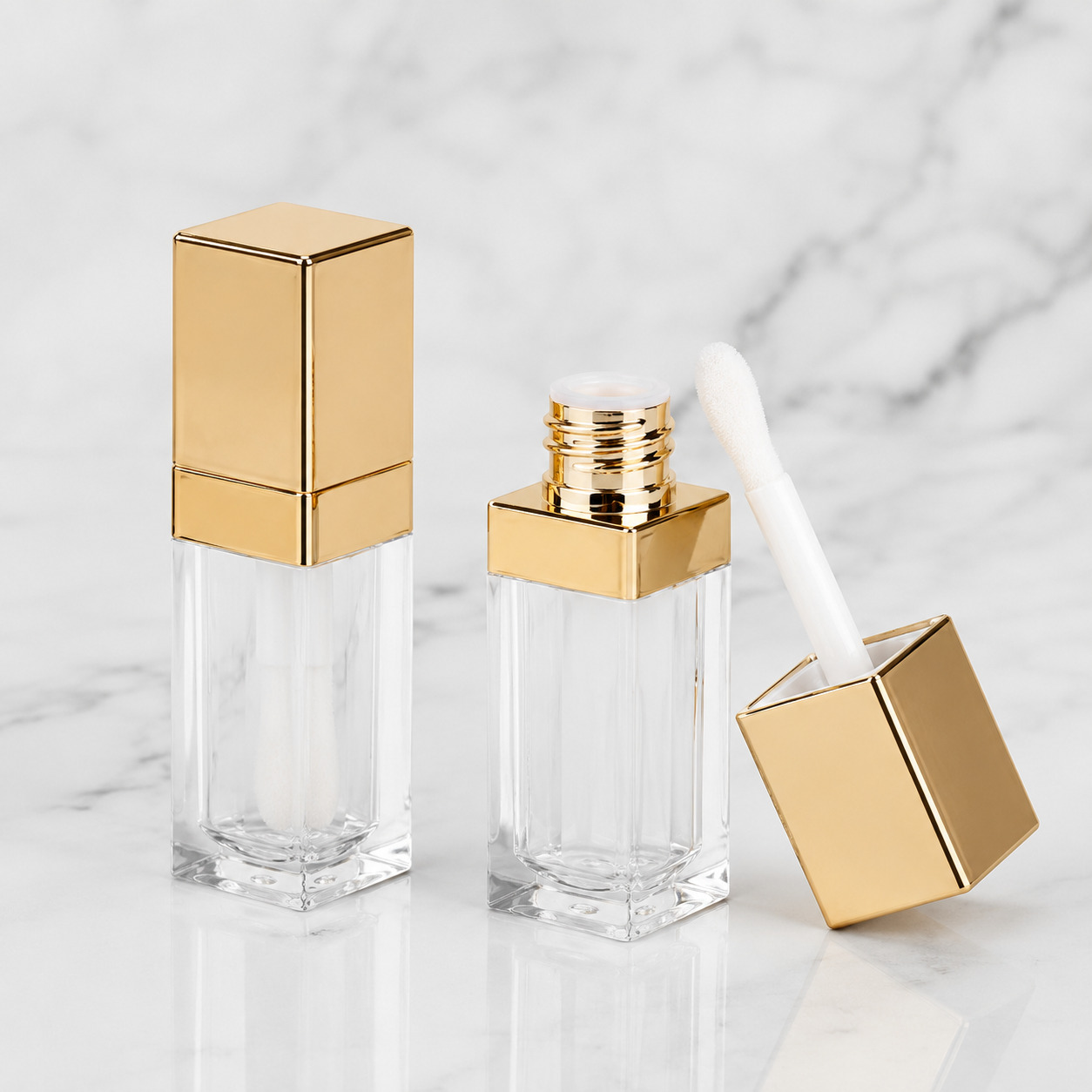 Custom Classical Empty 6ml Square Liquid Lipstick Lip Gloss Lip Oil Packaging Tube - LG696