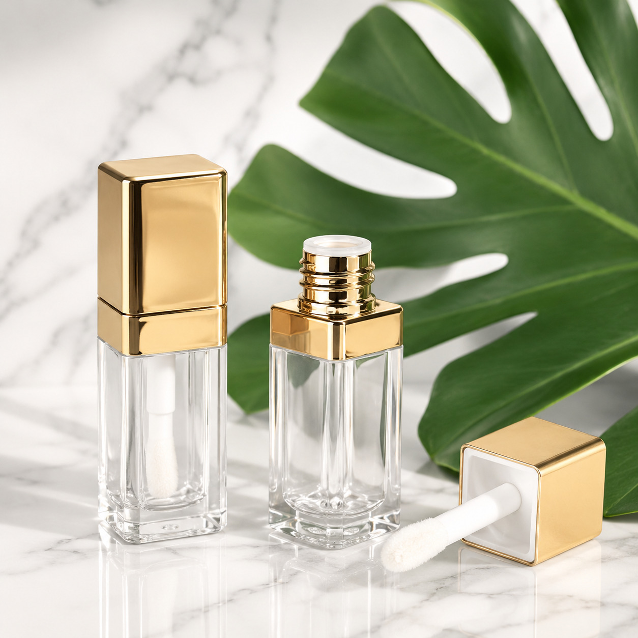 Custom Classical Empty 6ml Square Liquid Lipstick Lip Gloss Lip Oil Packaging Tube - LG696 - Image 2