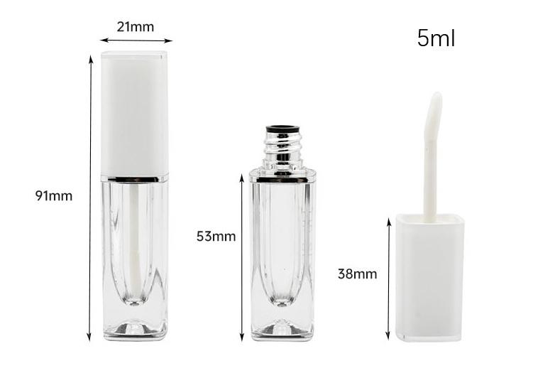 Modern Luxury Thick Base Empty Square Lip Gloss Liquid Lipstick Tube Bottle 5ml - LG862 - Image 5