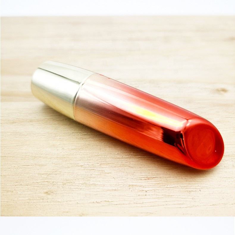 Make Your Own Logo Chapstick Case Metallized Gradient Red Gold Lipstick Container Plastic Empty Beauty Packaging Tube Slant Top - LS1909 - Image 5
