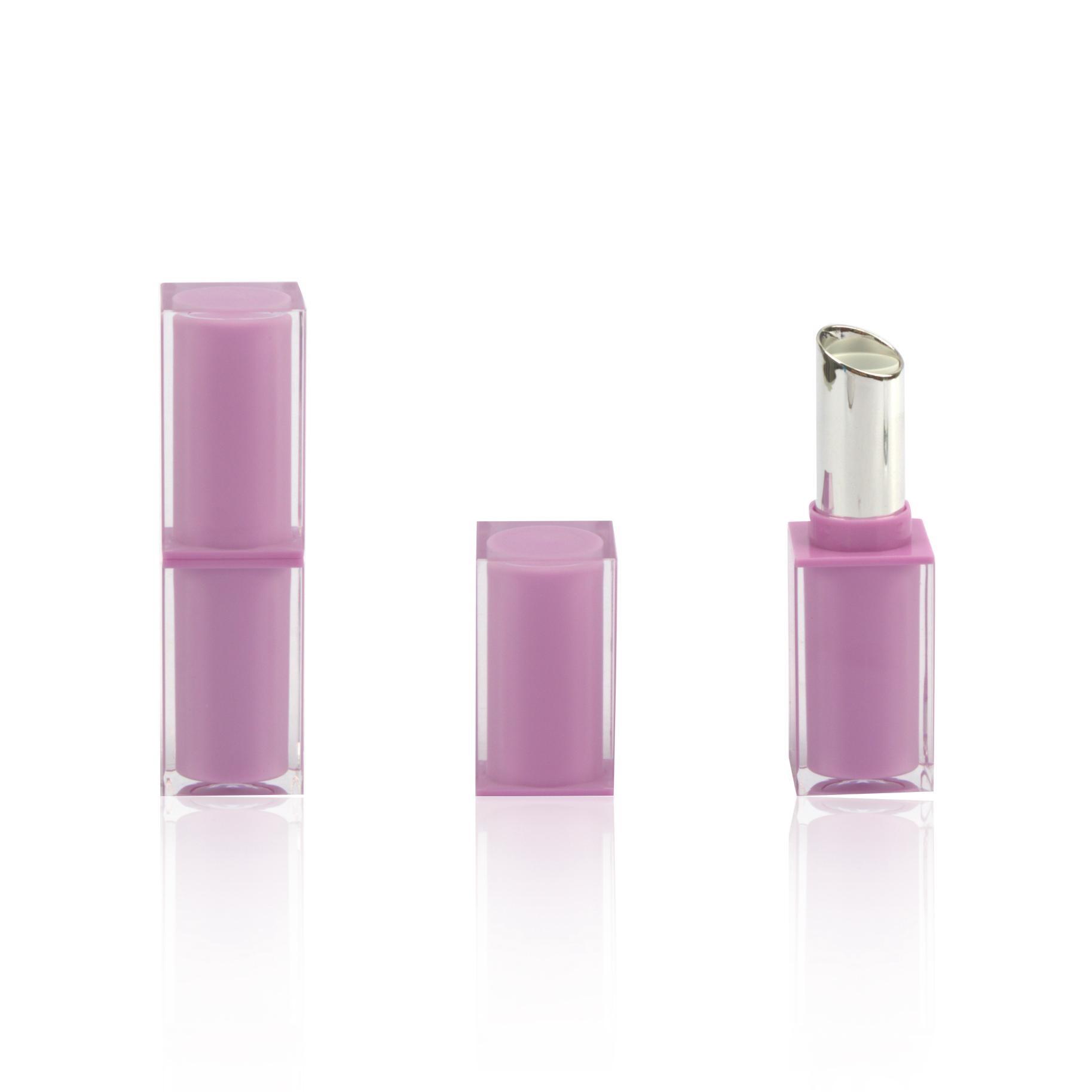 Private Label Custom Color Double Layer Lipstick Container Empty Square Lip Balm Tubes - LS574 - Image 2