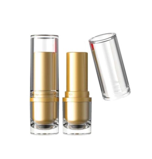 Custom Makeup Round Empty Transparent Lip Balm Lipstick Case Packaging - LS667