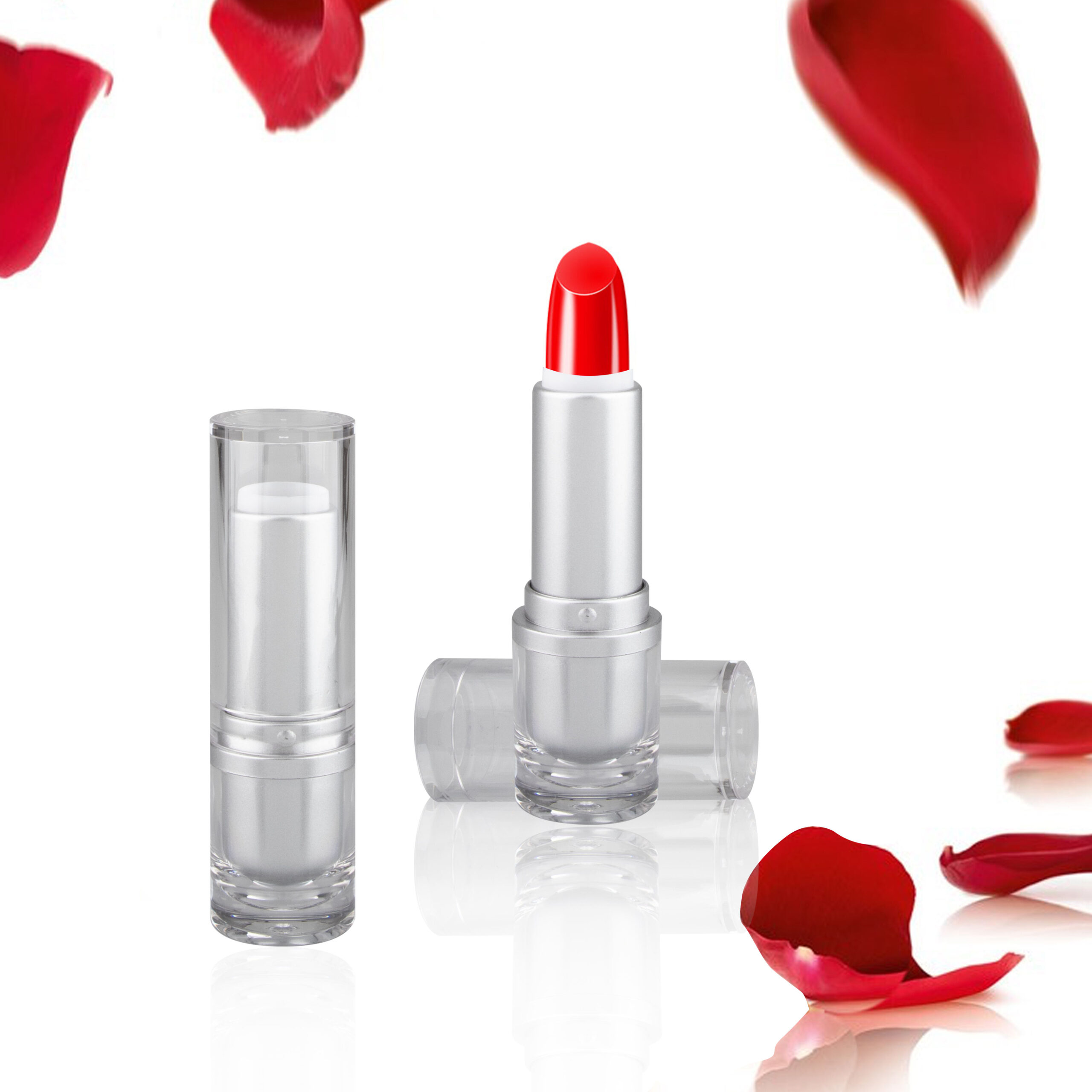 Custom Makeup Round Empty Transparent Lip Balm Lipstick Case Packaging - LS667 - Image 3