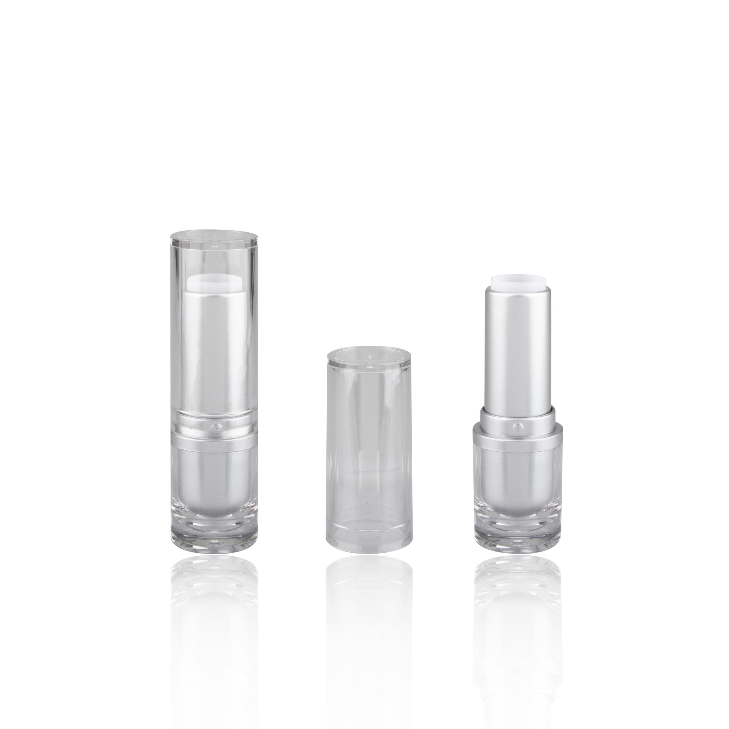 Custom Makeup Round Empty Transparent Lip Balm Lipstick Case Packaging - LS667 - Image 2