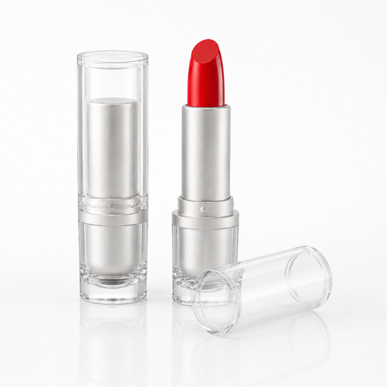 Custom Makeup Round Empty Transparent Lip Balm Lipstick Case Packaging - LS667 - Image 4