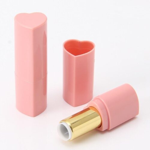 Wholesale Refillable Cute Love Heart Shape Lipstick Case Containers Custom Color OEM - LS957