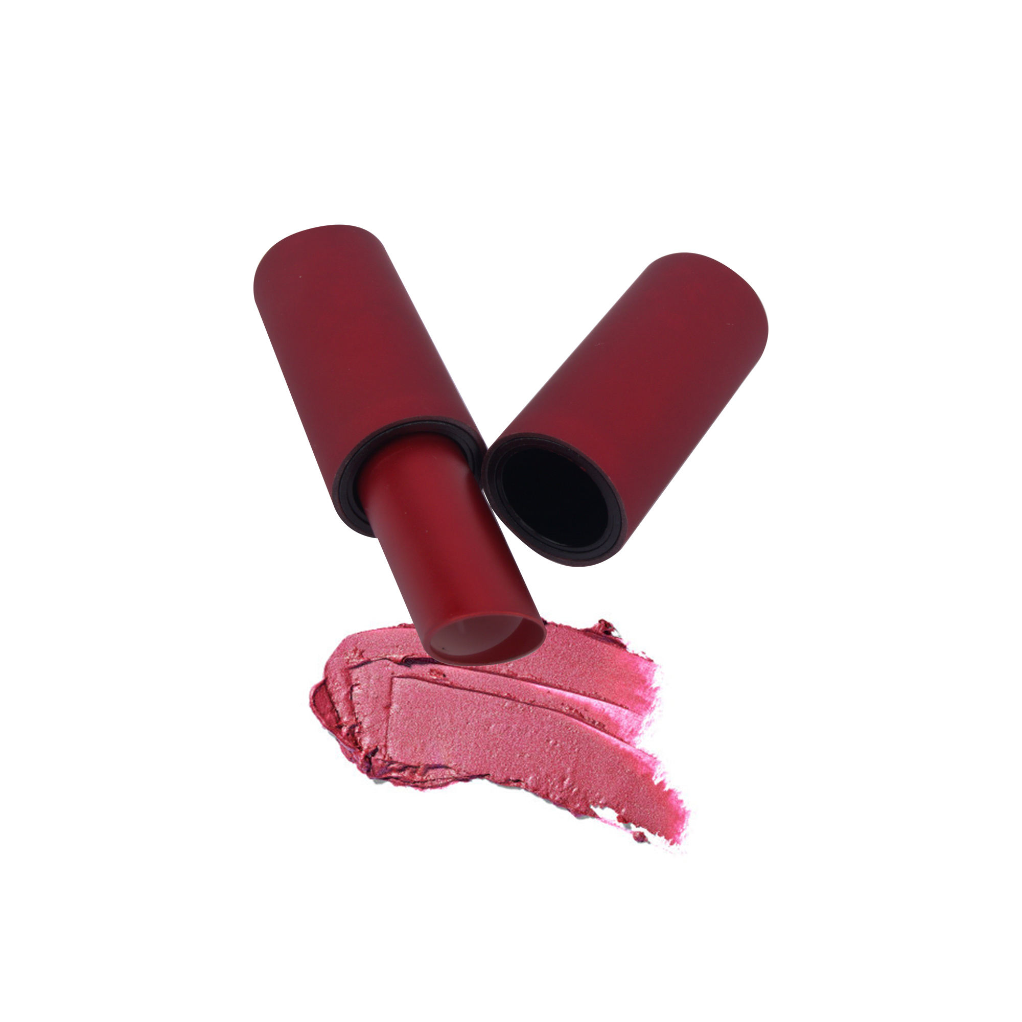 Custom Empty Round Magnetic Lip Balm Chapstick Tube Lipstick Case Packaging Red Luxury - LS982 - Image 5
