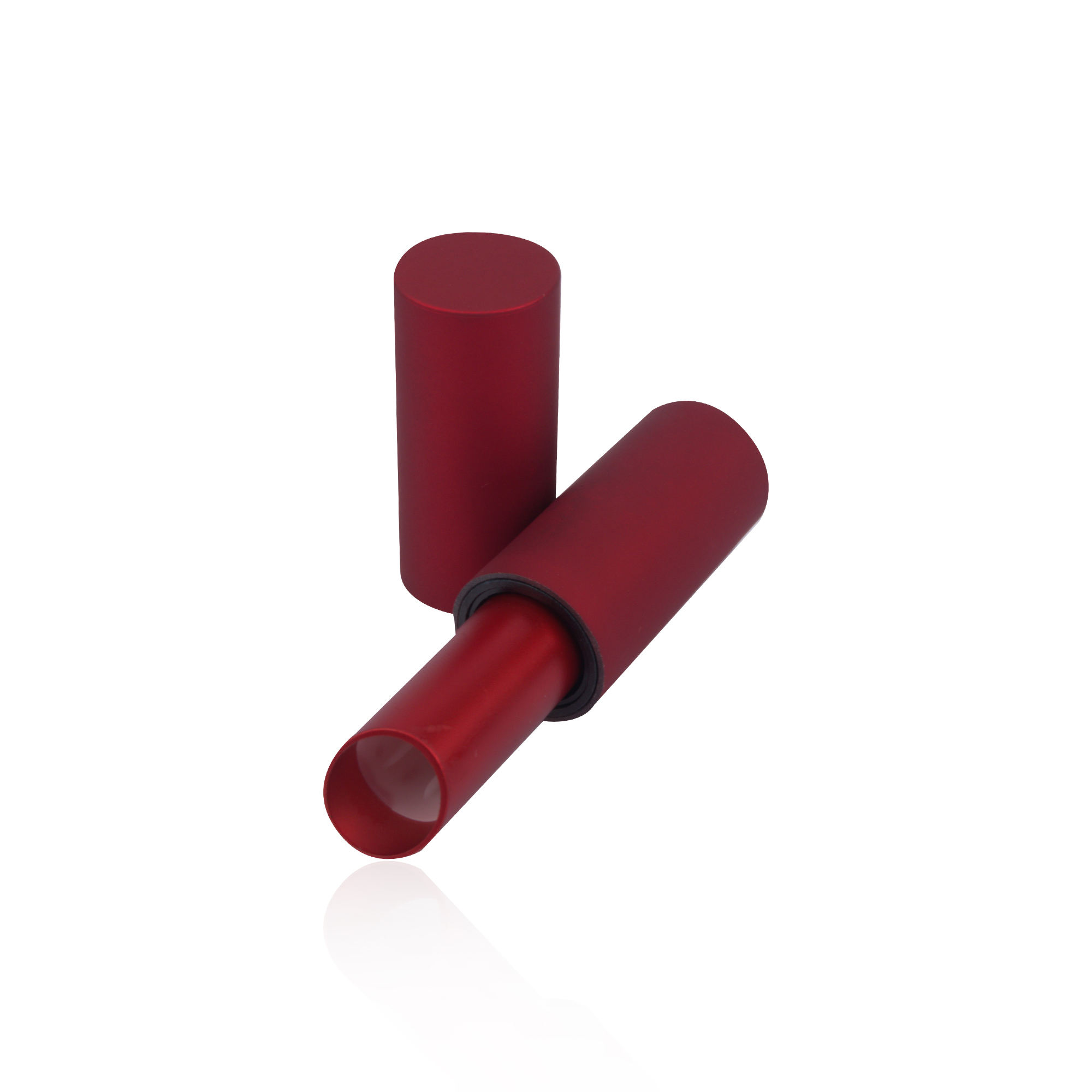 Custom Empty Round Magnetic Lip Balm Chapstick Tube Lipstick Case Packaging Red Luxury - LS982 - Image 3