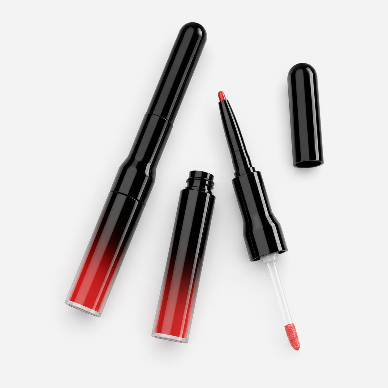 Portable Custom Empty 2 in 1 Plastic Liquid Lipstick Lip Liner Container Packaging 7.5ml Private Label for Cosmetics - LSG21 - Image 5