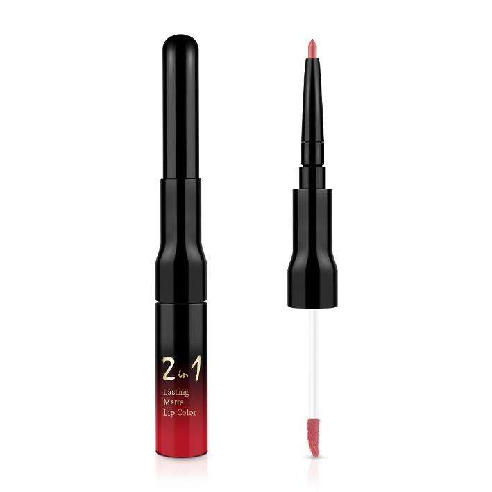 Portable Custom Empty 2 in 1 Plastic Liquid Lipstick Lip Liner Container Packaging 7.5ml Private Label for Cosmetics - LSG21 - Image 3