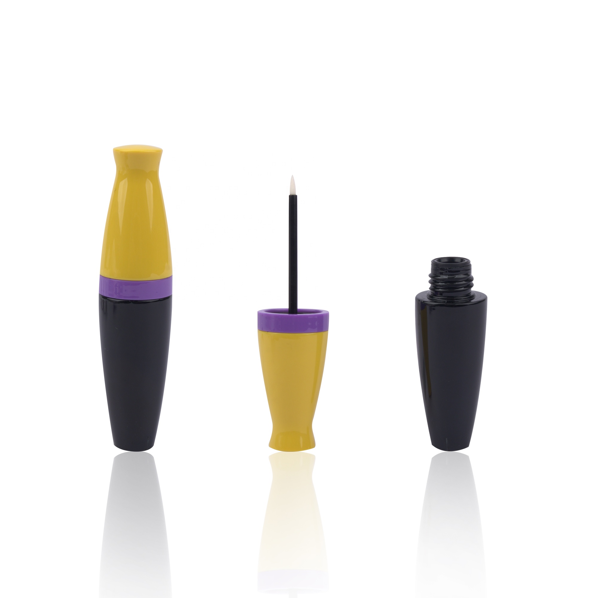 Makeup Mascara Tube Round Small Fat Eyeliner Tube With Felt Brush Tip Customize Color Eyelash Tube Eyebrow Packaging Materials - MC184
