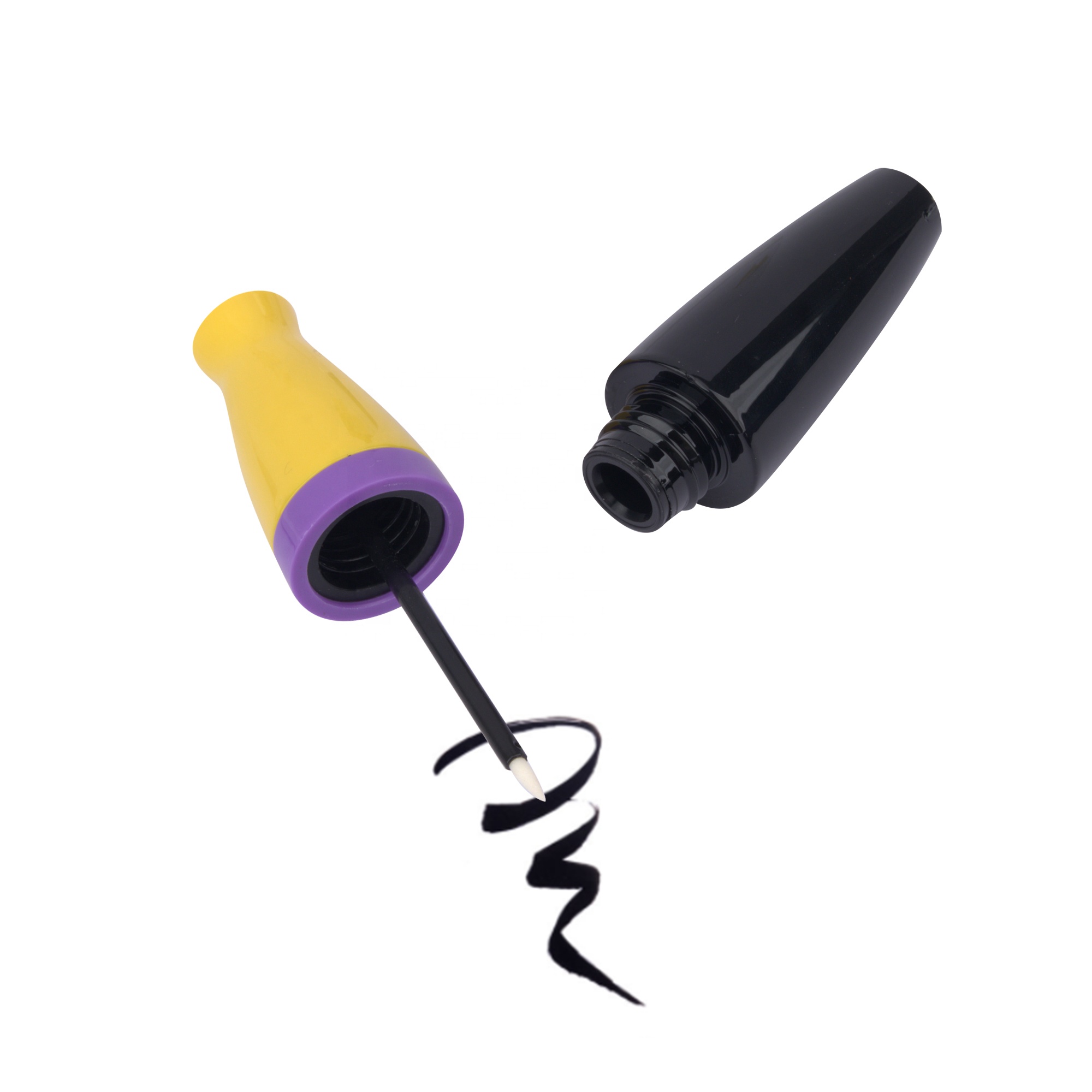 Makeup Mascara Tube Round Small Fat Eyeliner Tube With Felt Brush Tip Customize Color Eyelash Tube Eyebrow Packaging Materials - MC184 - Image 2