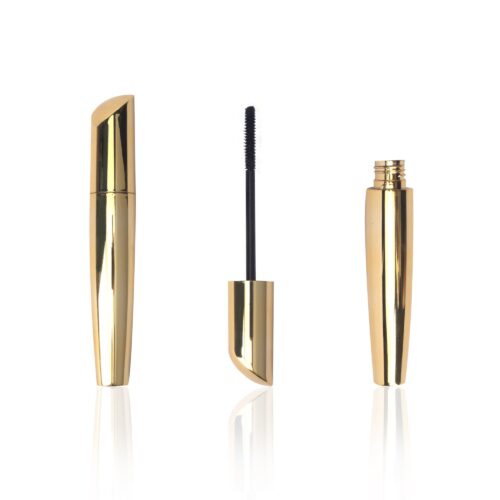 Luxury Gold OEM Custom Color Logo Unique Oval Empty Eyelash Mascara Tube Packaging 15ml - MC192