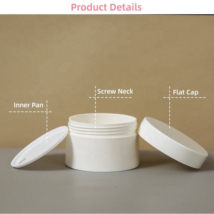 Multifunction Makeup Packaging Matte PP Cosmetic Jar Skin Care 90g 100g Empty Plastic Cream Jar Double Walled Cylinder Container - P062 - Image 4