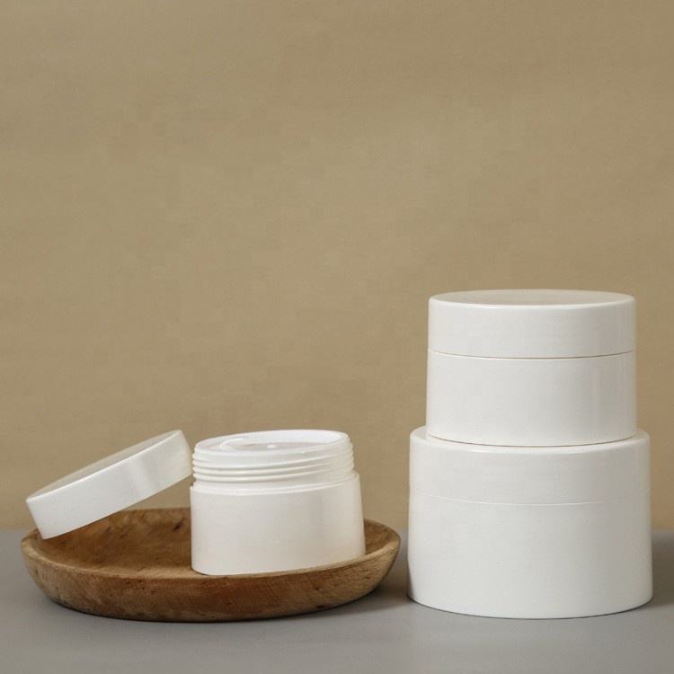 Multifunction Makeup Packaging Matte PP Cosmetic Jar Skin Care 90g 100g Empty Plastic Cream Jar Double Walled Cylinder Container - P062 - Image 3
