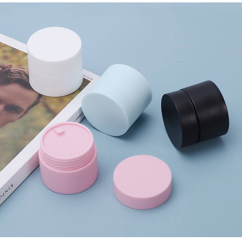 Multifunction Makeup Packaging Matte PP Cosmetic Jar Skin Care 90g 100g Empty Plastic Cream Jar Double Walled Cylinder Container - P062 - Image 6