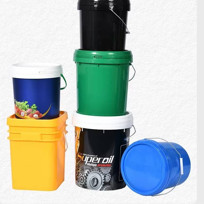 5L 8L 10L Liter Paint Tub Sealed Lid Plastic Bucket Two-part Resin Recyclable Food Grade PP Thickened Latex Paint Packaging - P340
