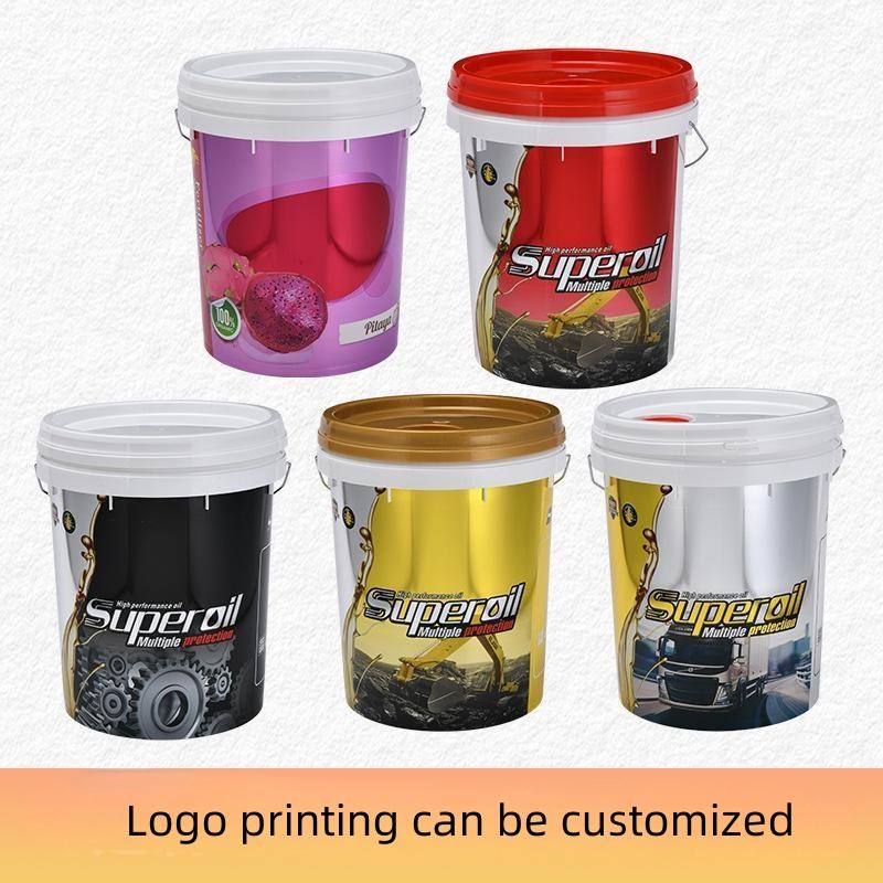 5L 8L 10L Liter Paint Tub Sealed Lid Plastic Bucket Two-part Resin Recyclable Food Grade PP Thickened Latex Paint Packaging - P340 - Image 2