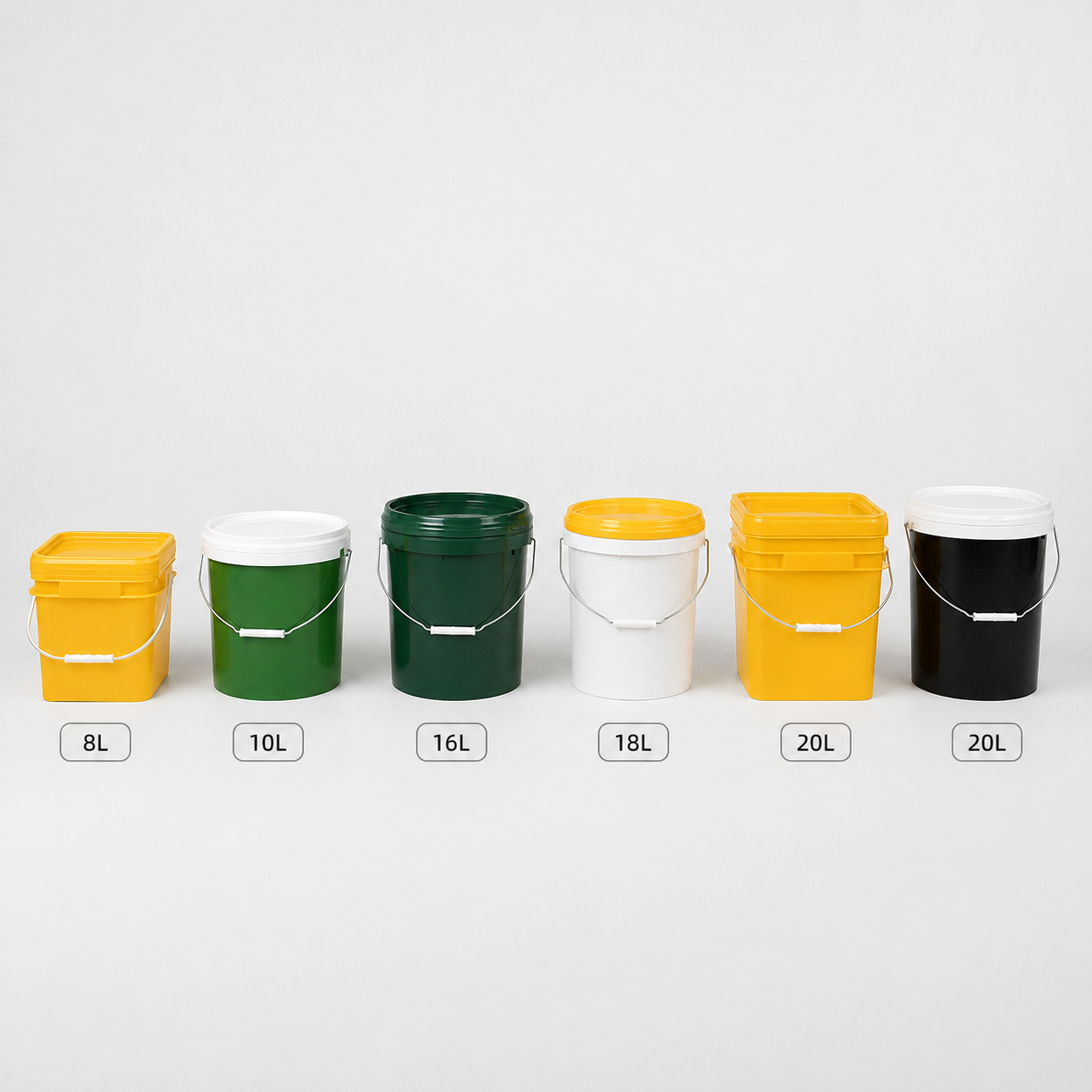 5L 8L 10L Liter Paint Tub Sealed Lid Plastic Bucket Two-part Resin Recyclable Food Grade PP Thickened Latex Paint Packaging - P340 - Image 4