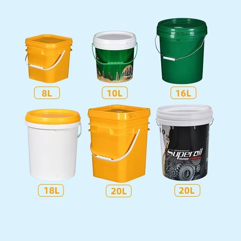 5L 8L 10L Liter Paint Tub Sealed Lid Plastic Bucket Two-part Resin Recyclable Food Grade PP Thickened Latex Paint Packaging - P340 - Image 3