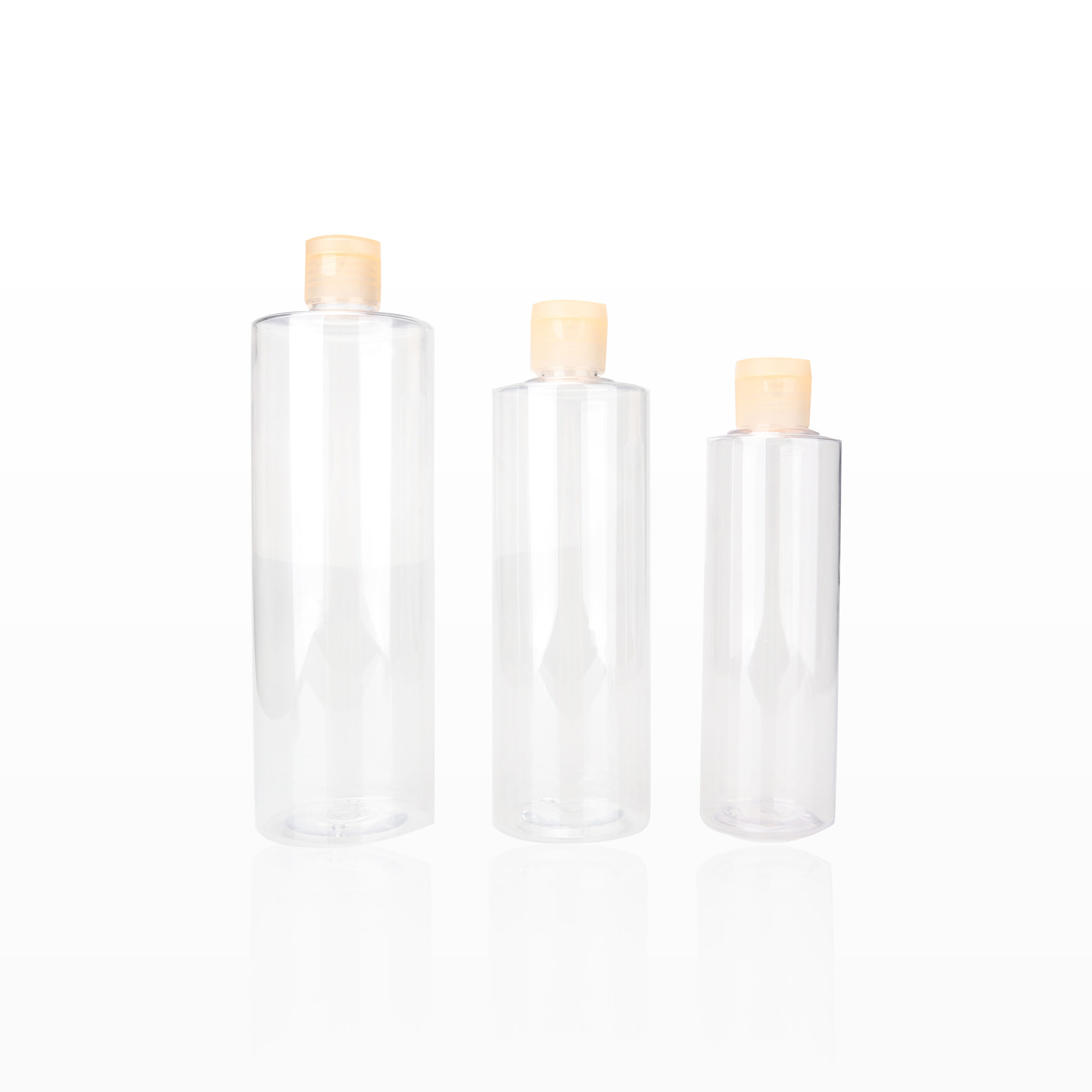 250ml 300ml 500 ml Empty PET Plastic Bottle with Flip Lid Cosmetic Packaging Skin Care Shampoo Bottles Body Wash Bottle - PB001