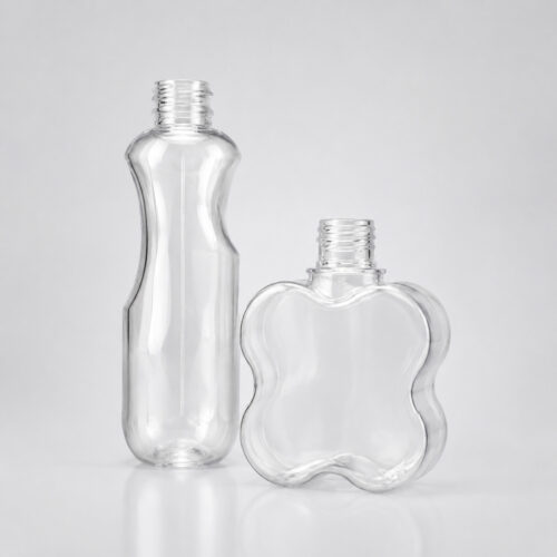 Personal Care Packaging 100ml 500ml 750ml Empty PET Plastic Bottles Screw Cap Beverage Juice Bottle Skin Care Shampoo Bottles - PB005