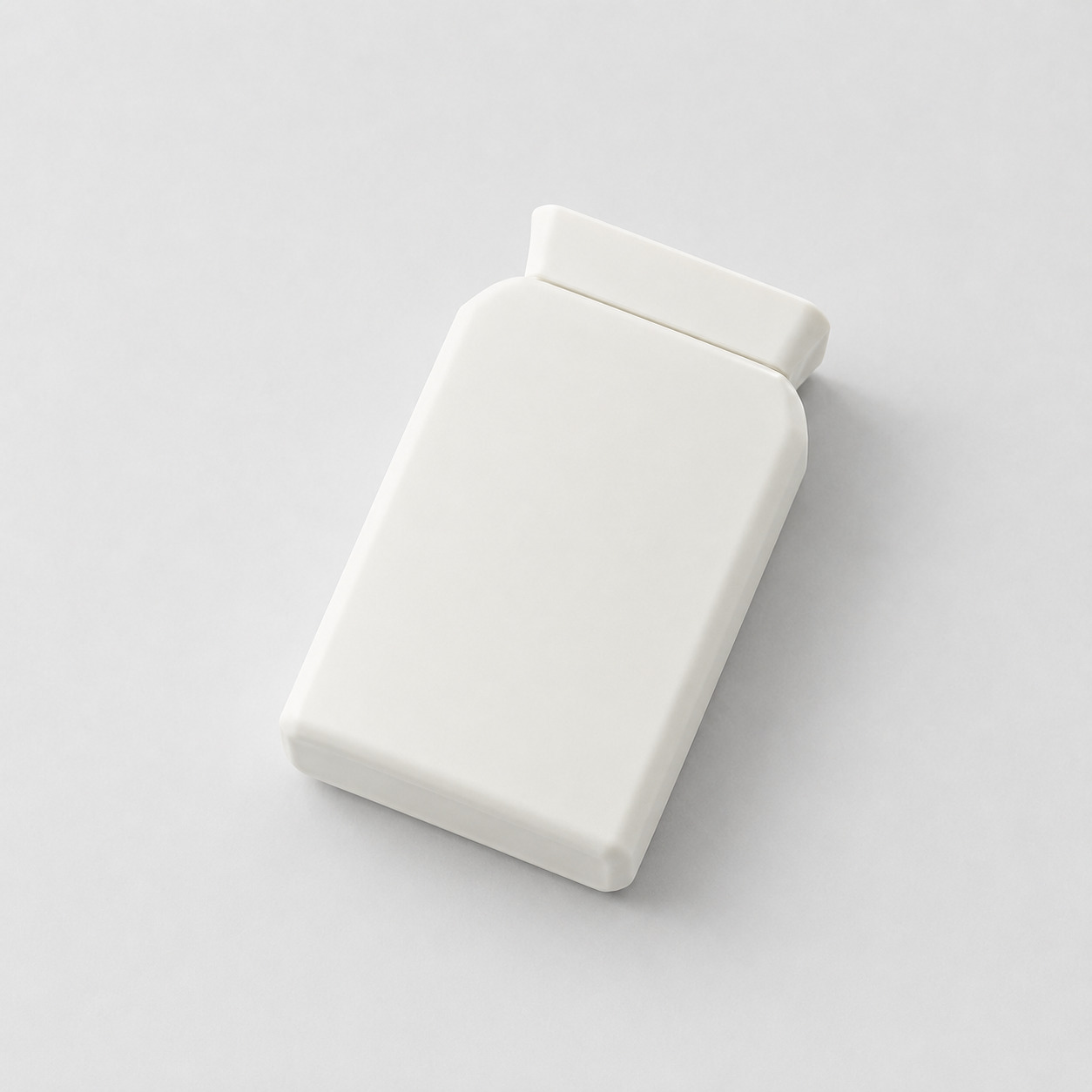 Health Supplements Packaging Food Grade 100ml White HDPE Plastic Bottle Flat Square Pill Medicines Candy Bottle - PB020 - Image 3