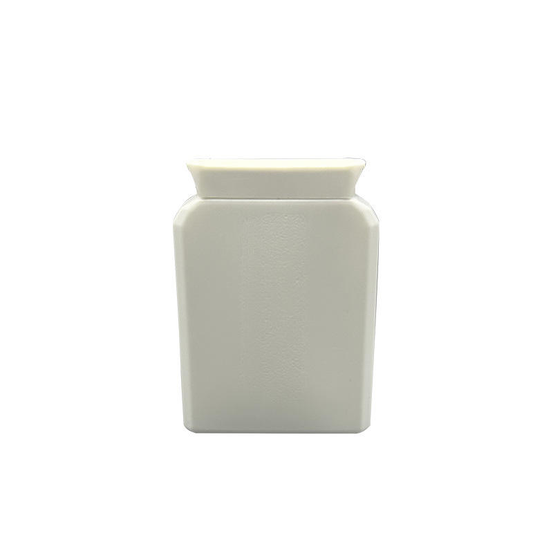 Health Supplements Packaging Food Grade 100ml White HDPE Plastic Bottle Flat Square Pill Medicines Candy Bottle - PB020 - Image 2