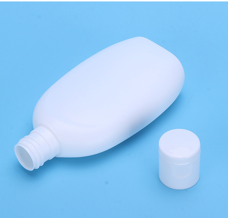 Skin Care Package White Matte Soft 100ml Plastic Bottle for Shower Gel Body Lotion Facial Cleanser HDPE Shampoo Bottle Flip Cap - PB09X - Image 3