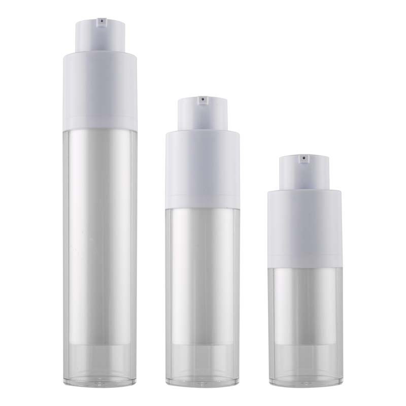 ECO Friendly Round Empty Rotating Cream Lotion Plastic ABS Airless Pump Bottle 30ml 15ml 50ml - PB119