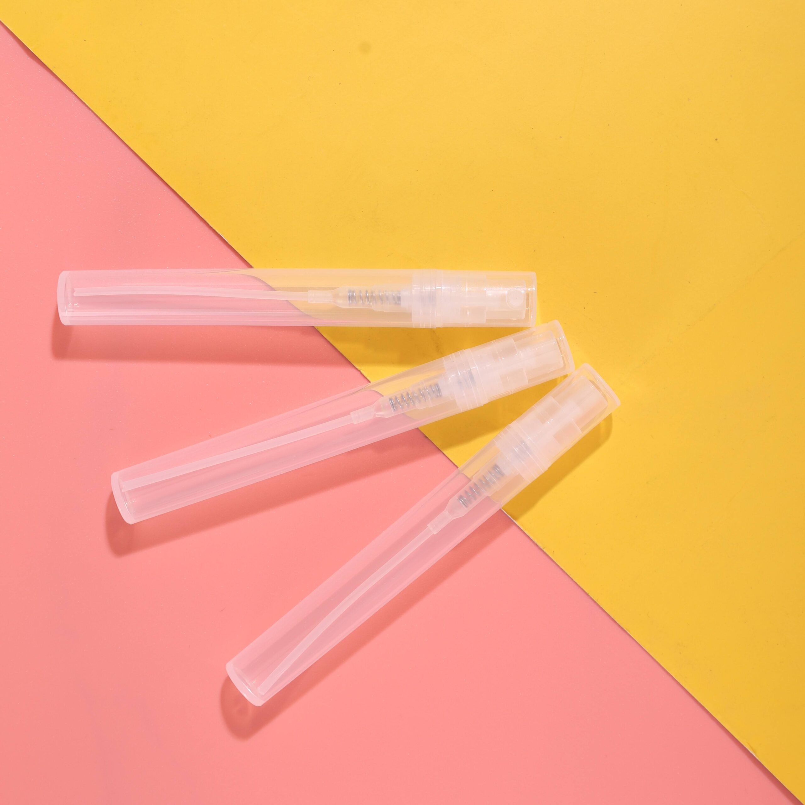 New Design 2ml 3ml 5ml Plastic Perfume Pen Sprayer Transparent Sample PP Pocket Mini Hand Sanitizer Atomizer Clear Spray Bottle - PB2206J