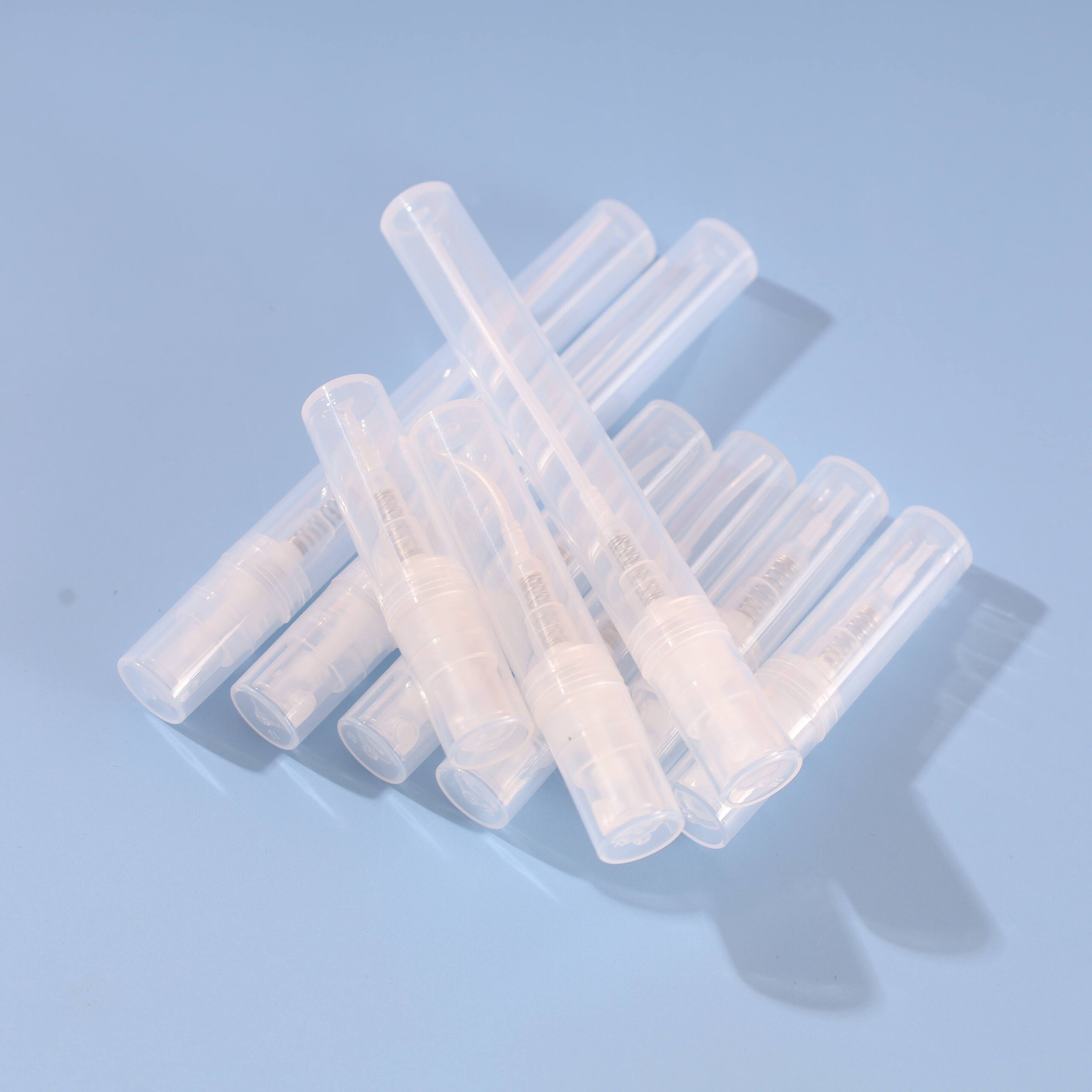 New Design 2ml 3ml 5ml Plastic Perfume Pen Sprayer Transparent Sample PP Pocket Mini Hand Sanitizer Atomizer Clear Spray Bottle - PB2206J - Image 2