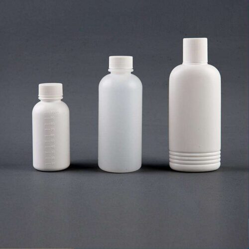 Plastic White PET PE Cosmetic Sub-bottle Pharmaceutical Packaging Liquid Medicine Health Container 100ml 200ml Safety Lock Cap - PB3011-13B