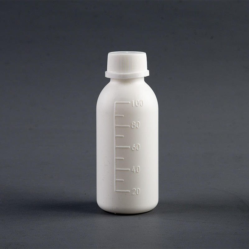 Plastic White PET PE Cosmetic Sub-bottle Pharmaceutical Packaging Liquid Medicine Health Container 100ml 200ml Safety Lock Cap - PB3011-13B - Image 5