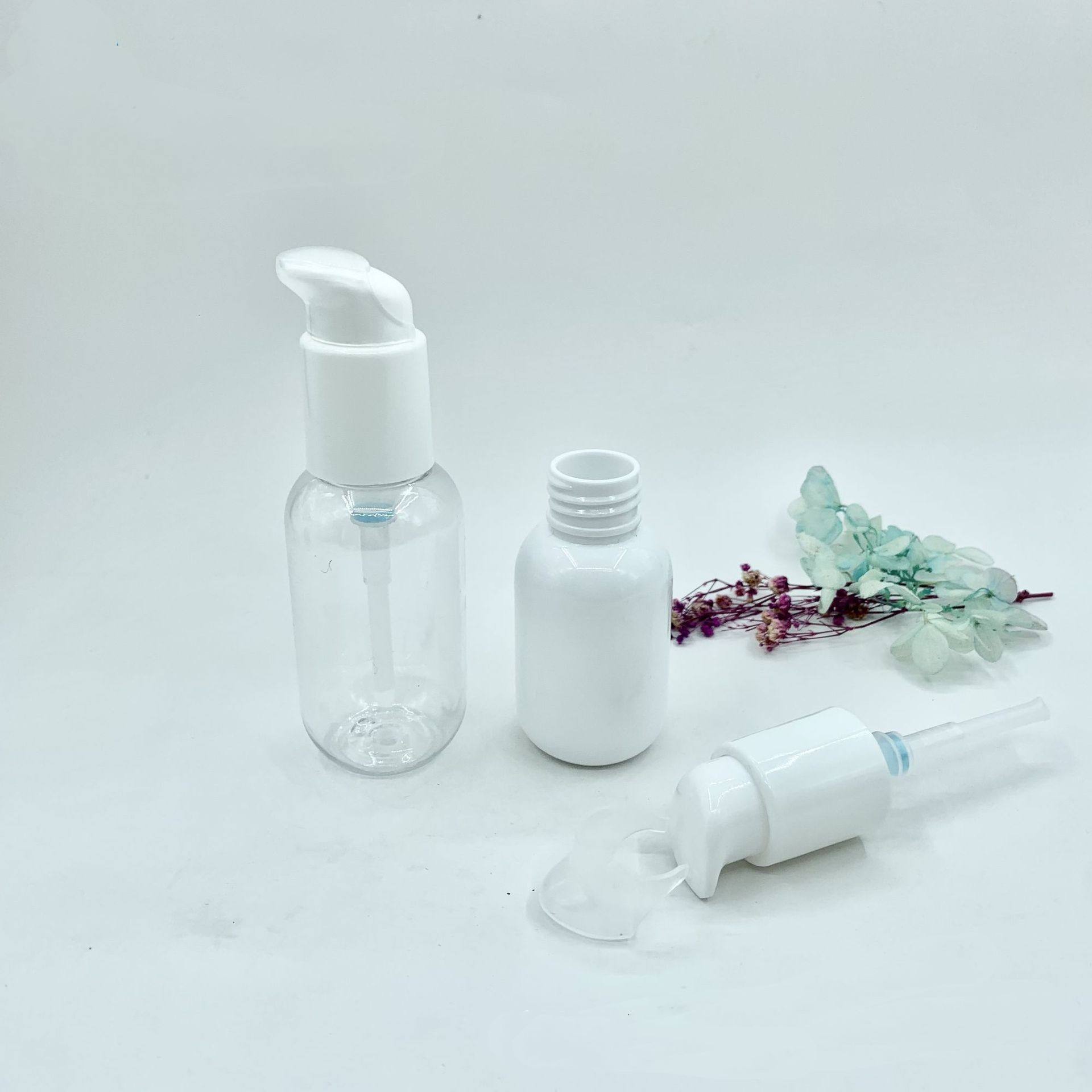 Skin Body Care 30ml 50ml Sunscreen Cream Pump Bottle Pet Foundation Bottle Makeup Dispenser Moisturizing Lotion Bottle Package - PB3011-13B - Image 5